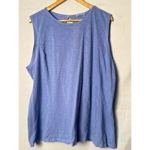 Women’s Fresh Produce Roomy Tank Top Blue Size 1X